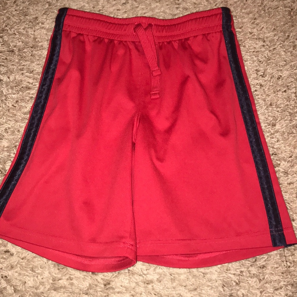 Red boys athletic shorts- size 7/8
